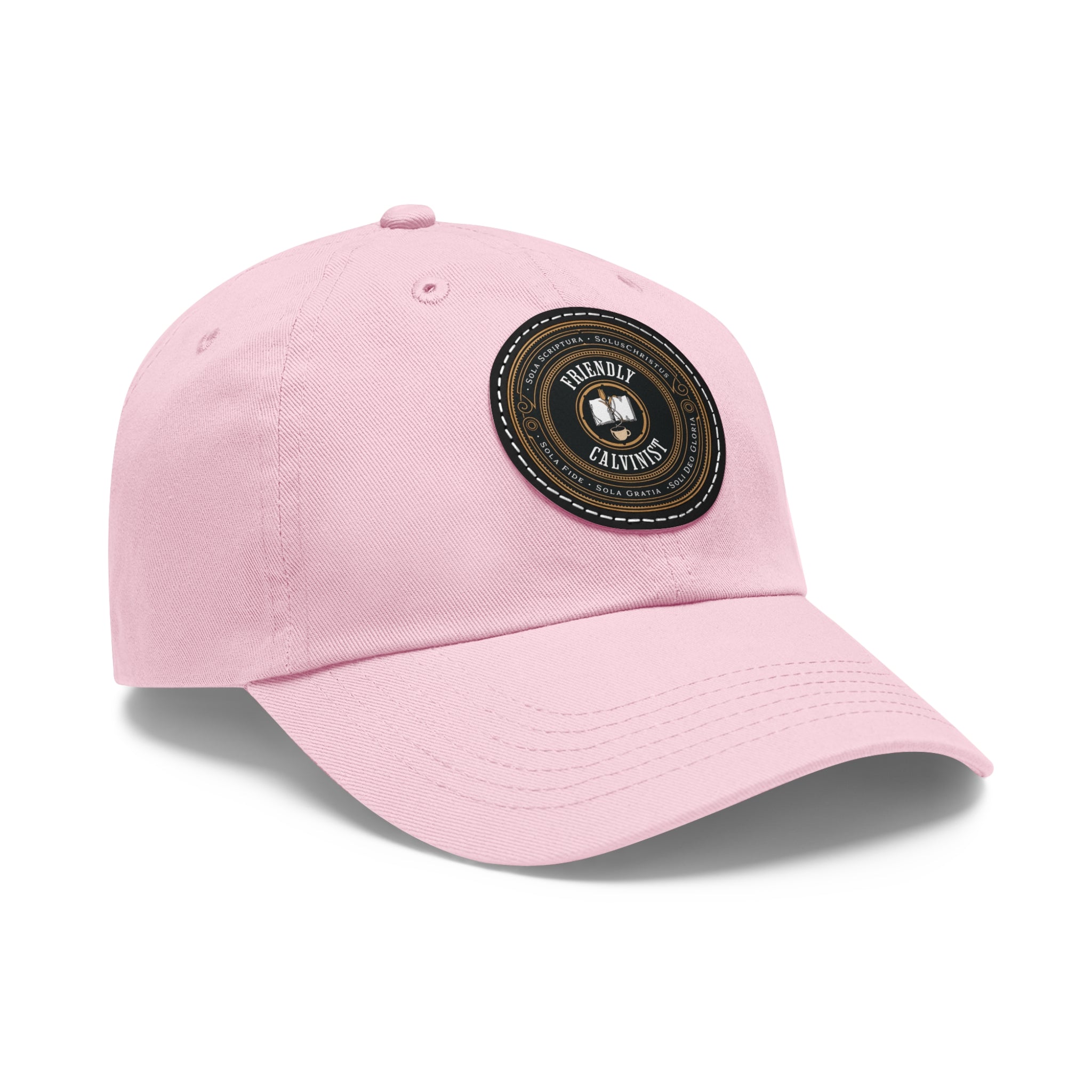 Friendly Calvinist - Dad Hat with Round Leather Patch