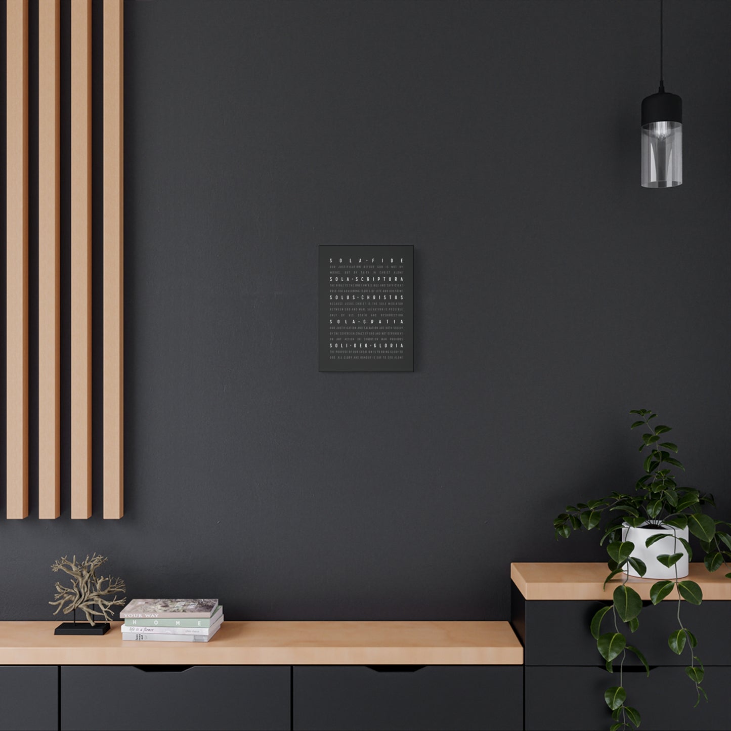 The Five Solas - Canvas Print