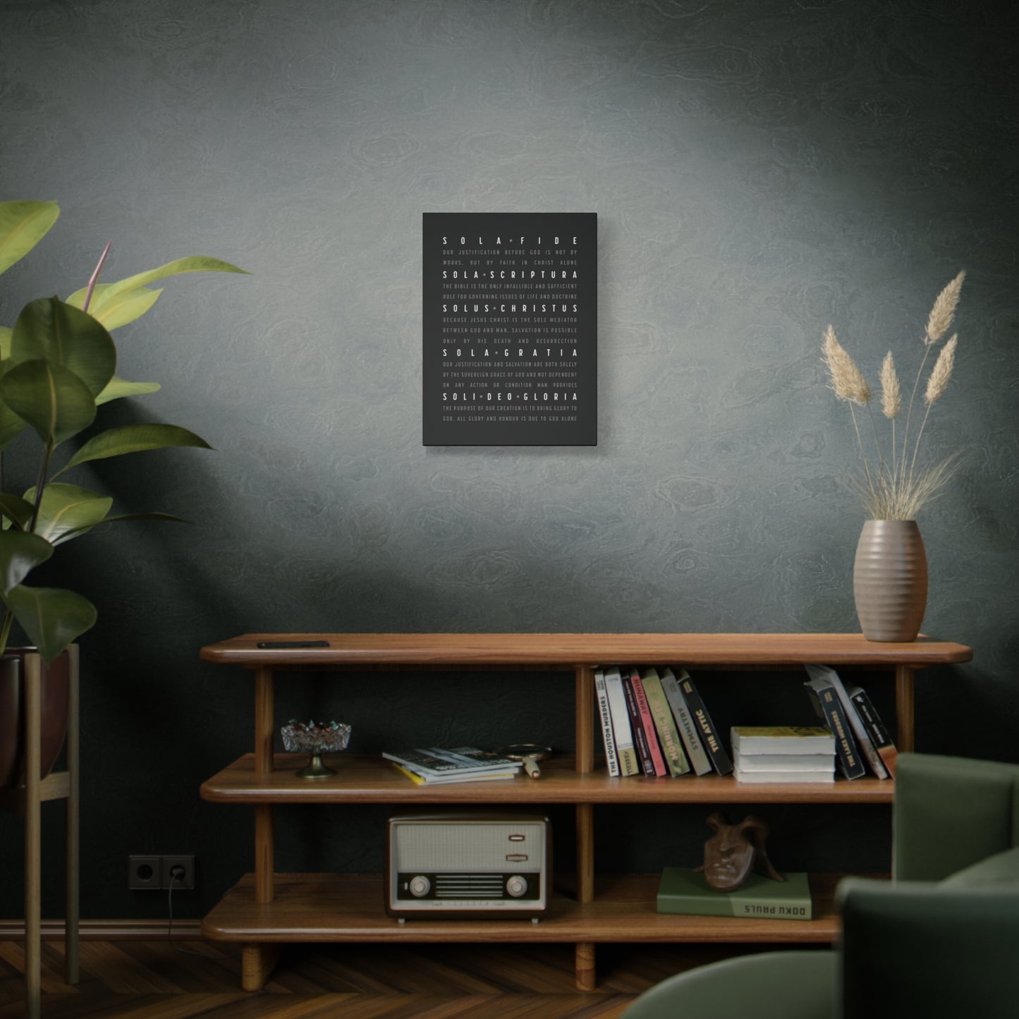 The Five Solas - Canvas Print