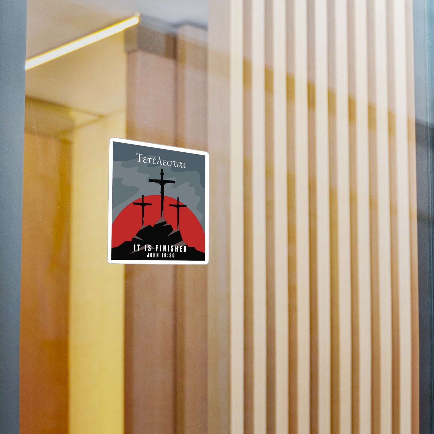 It is Finish- Kiss-Cut Decal