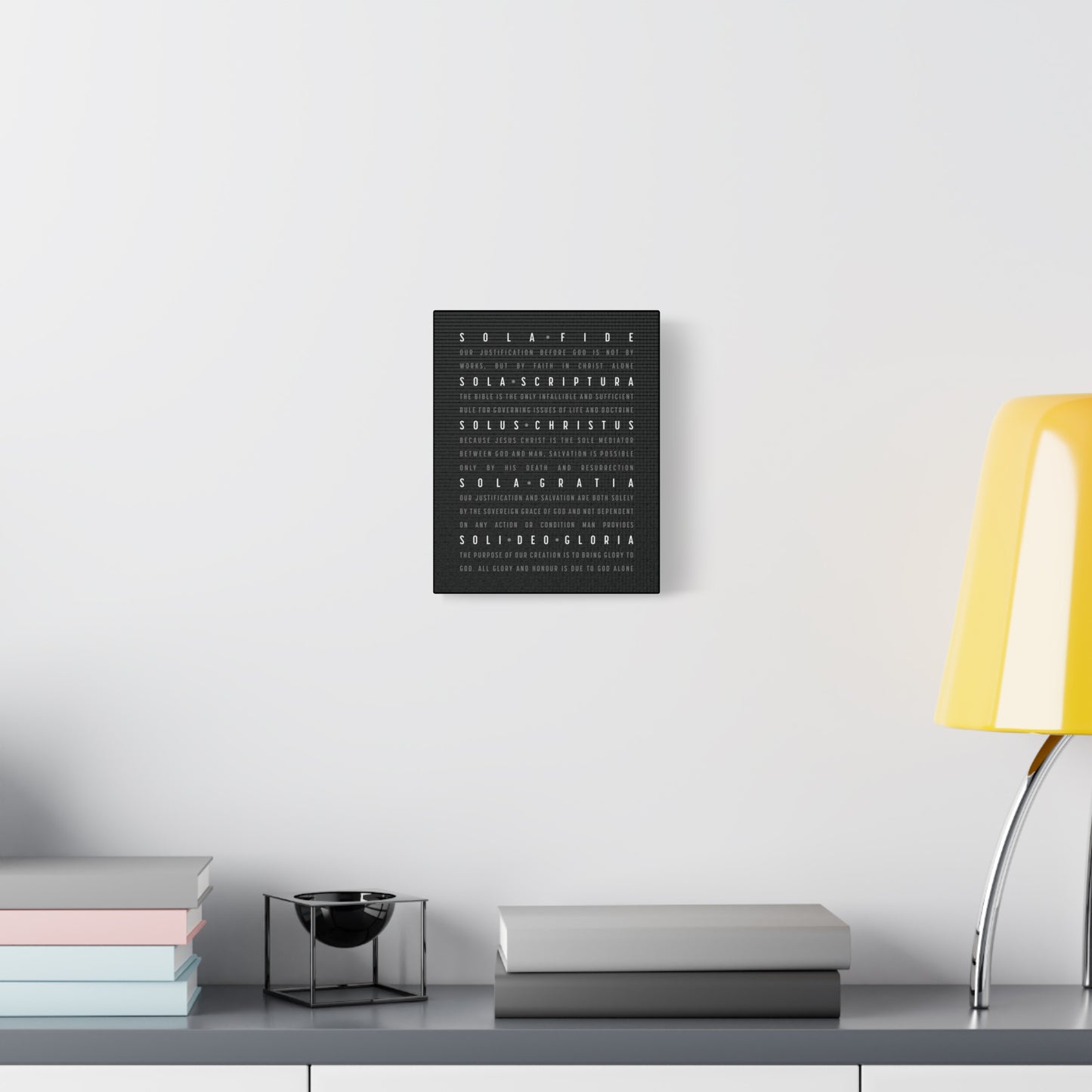 The Five Solas - Canvas Print