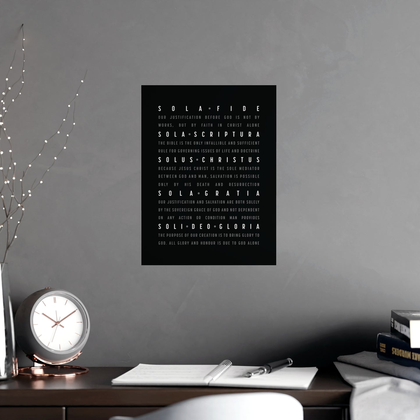 The Five Solas Poster