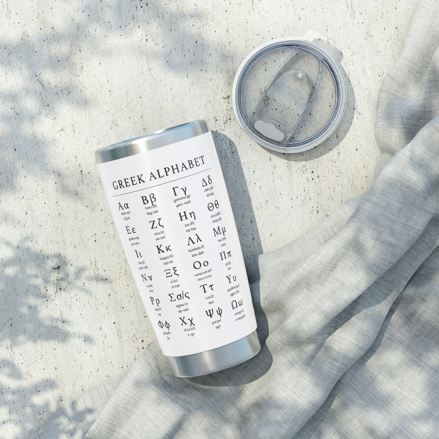 Greek Alphabet 20oz Tumbler