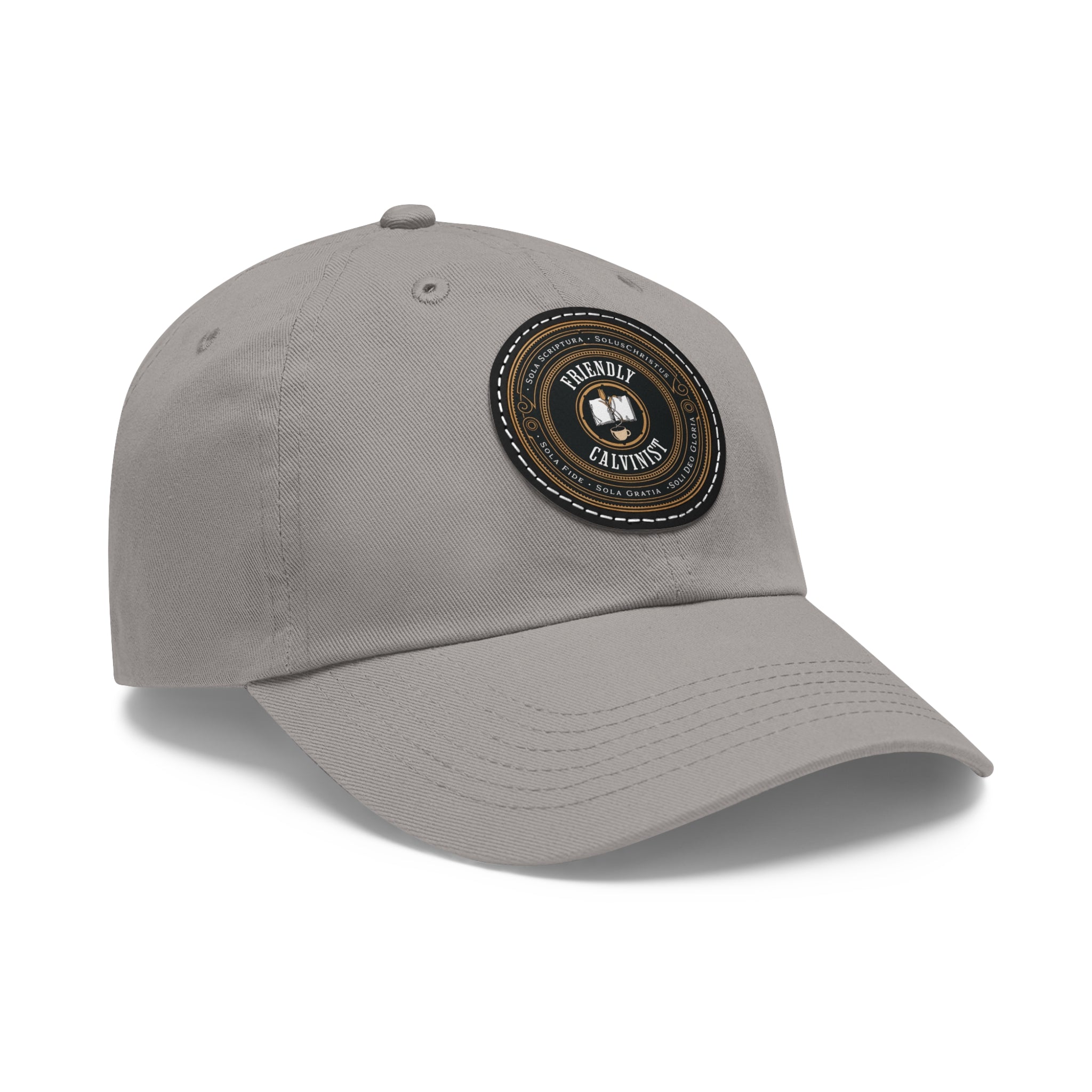 Friendly Calvinist - Dad Hat with Round Leather Patch