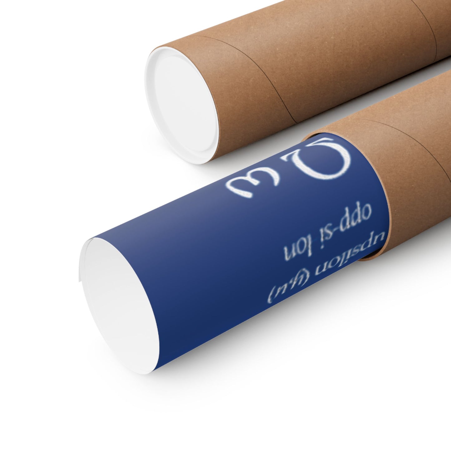 Greek Alphabet - Dark Blue Matte Vertical Posters