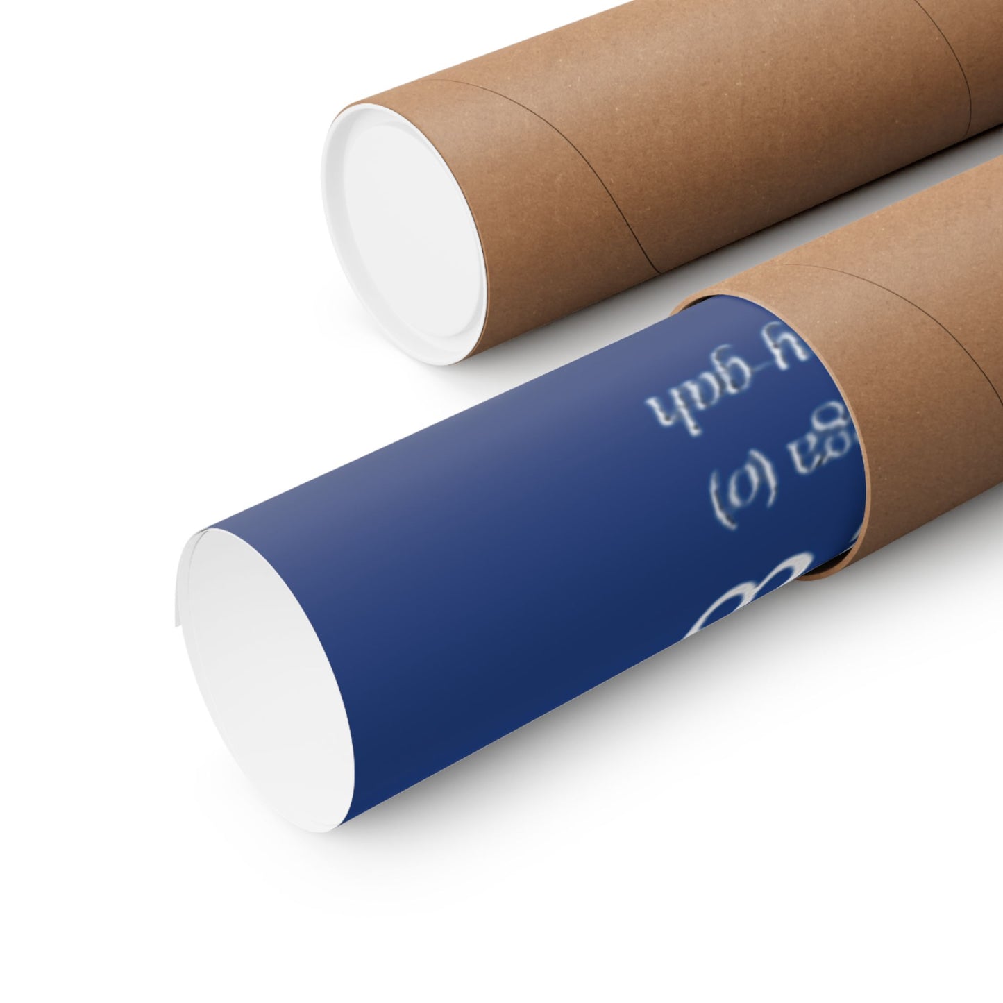 Greek Alphabet - Dark Blue Matte Vertical Posters