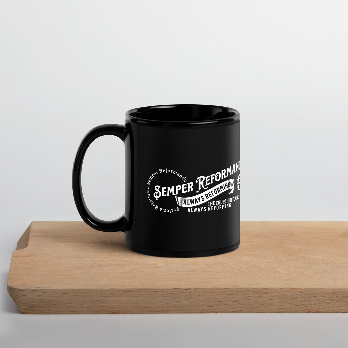 Semper Reformanda Mug Calvinist Apparelโข