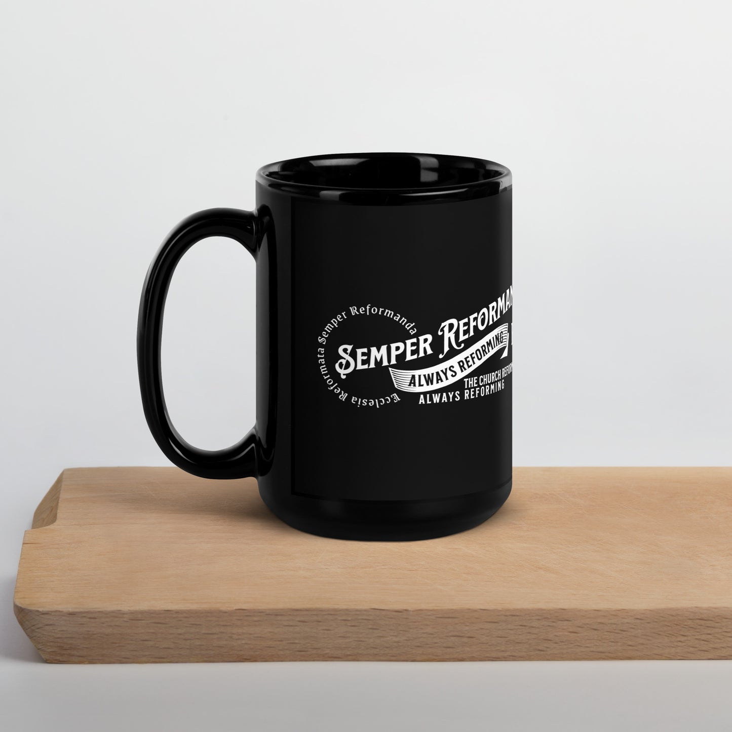 Semper Reformanda Mug Calvinist Apparelโข