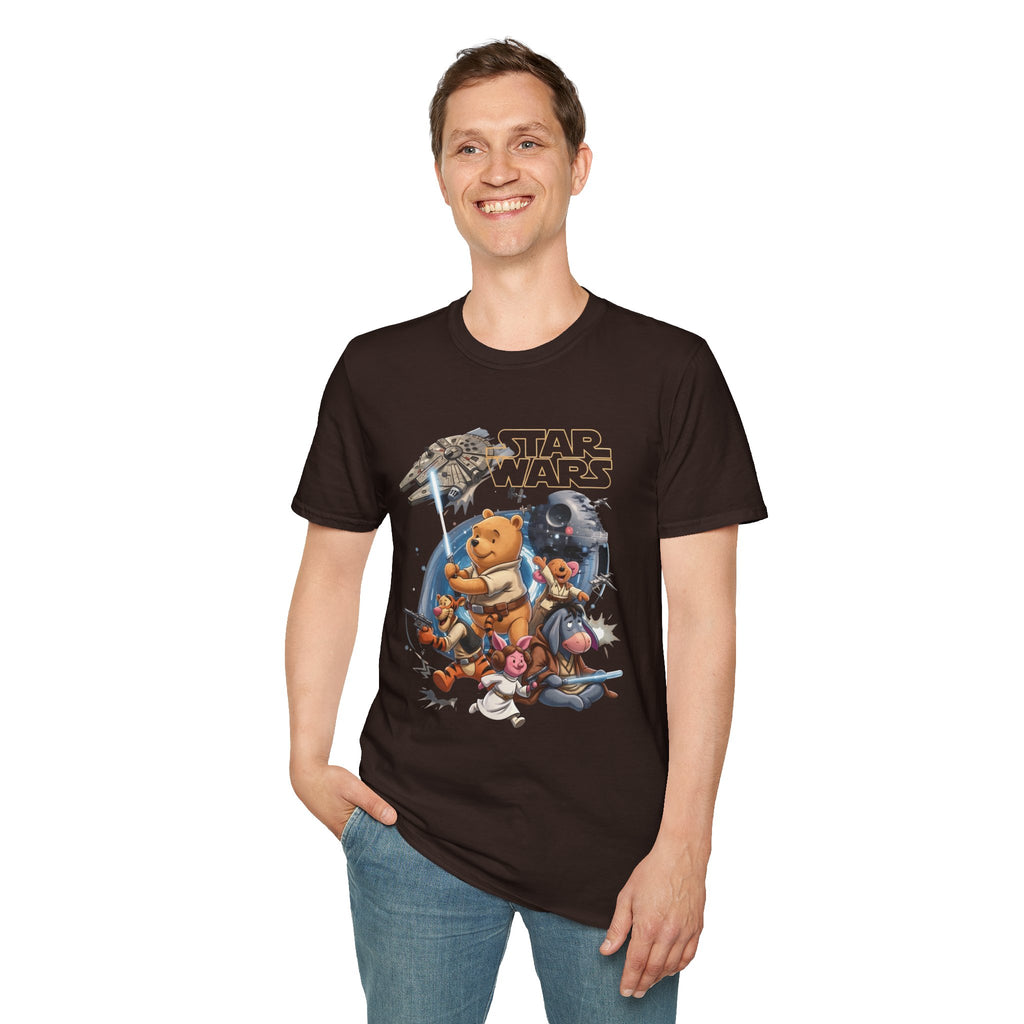 Winnie The Pooh Star Wars Tee — Retro Space Adventure Tee