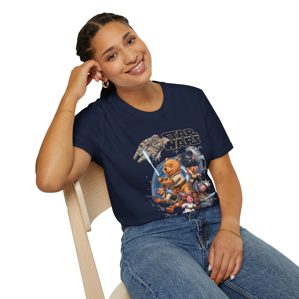 Winnie The Pooh Star Wars Tee — Retro Space Adventure Tee