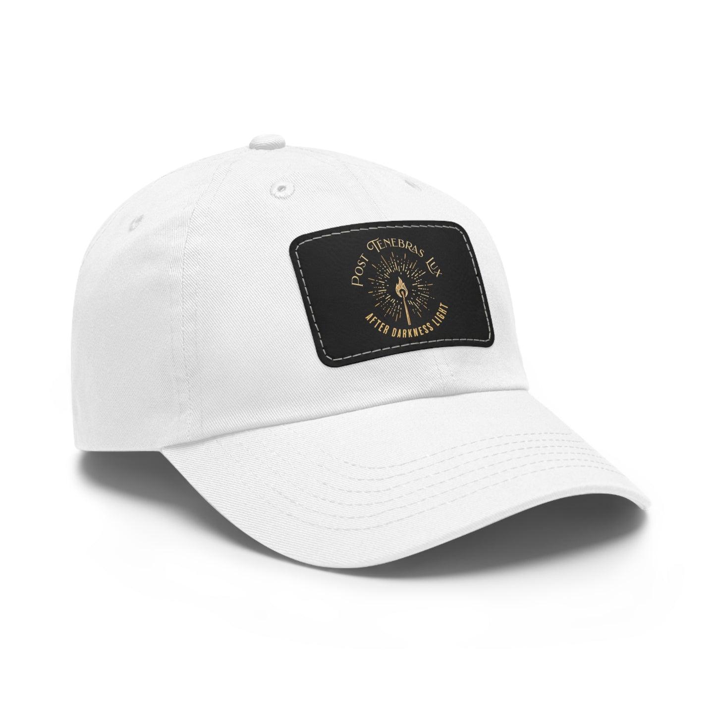 Post Tenebras Lux - Dad Hat with Leather Patch Calvinist Apparel™