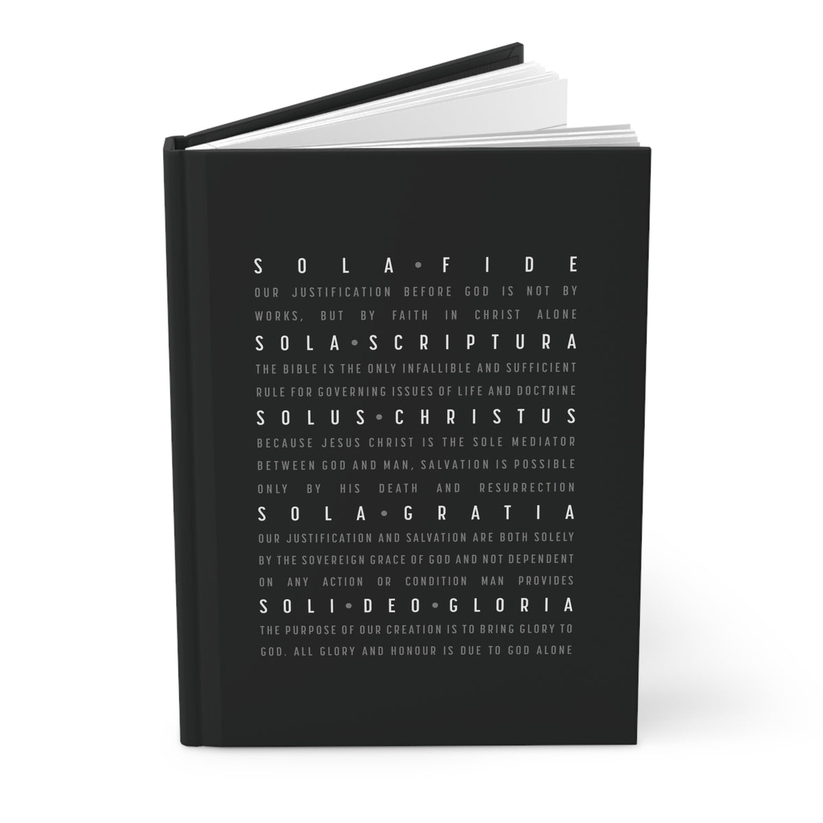 Sola Fide / Sola Scriptura Lined Notebook /Hardcover Journal