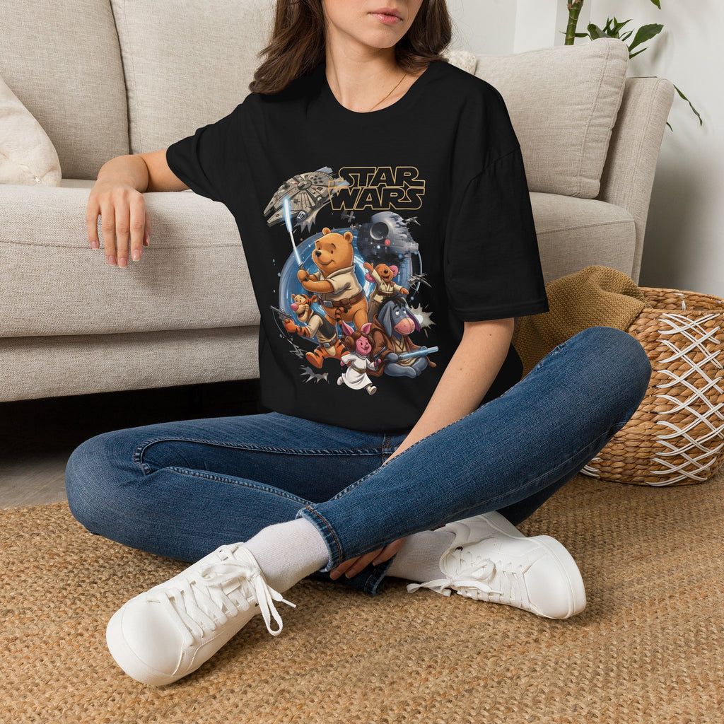 Winnie The Pooh Star Wars Tee — Retro Space Adventure Tee
