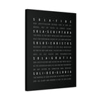 The Five Solas - Canvas Print