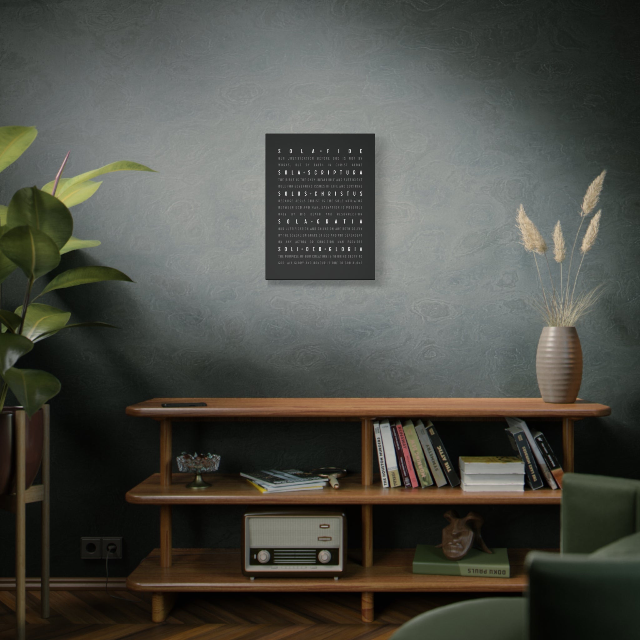 The Five Solas - Canvas Print