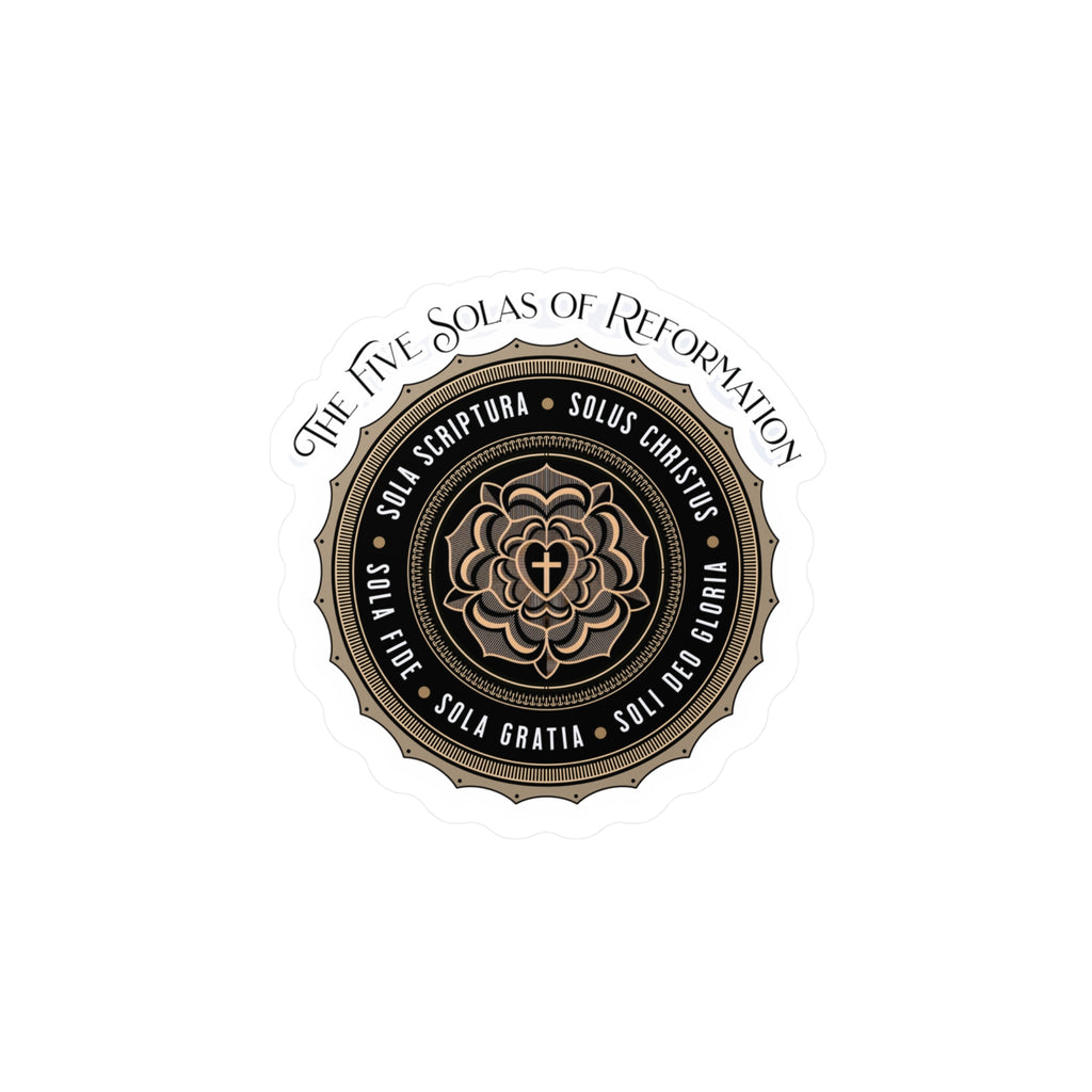 The Five Solas of Reformation - Kiss-Cut Vinyl Decals