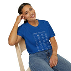 Greek Alphabet Unisex Softstyle T-Shirt - Perfect for Students and Scholars