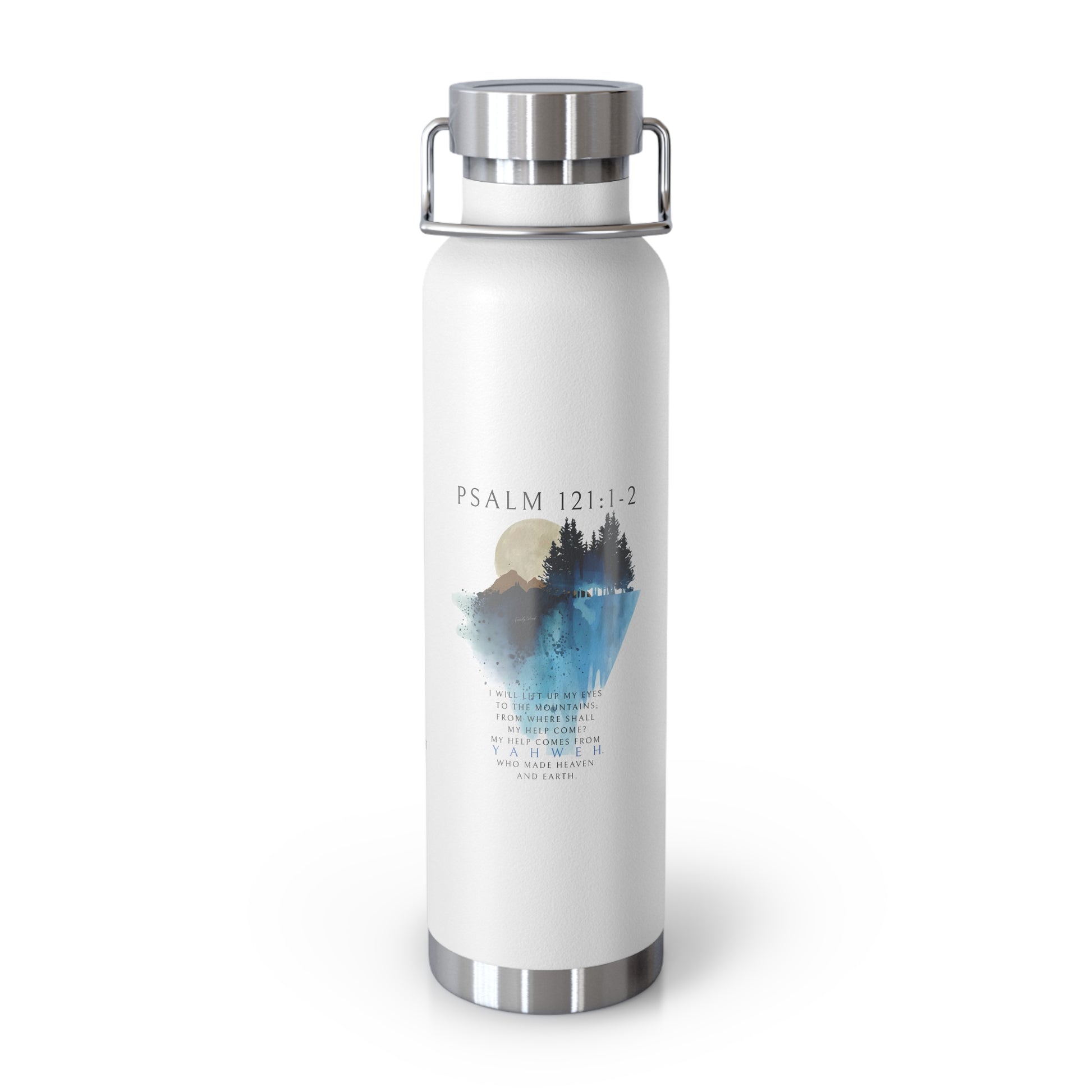 My Help Comes From YAHWEH - 22oz. Vacuum Insulated Bottle Calvinist Apparel™