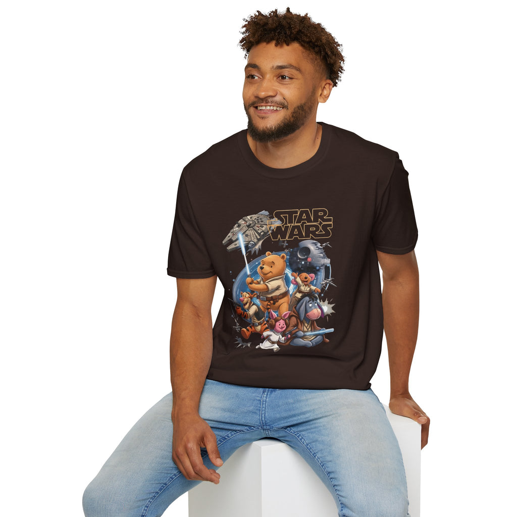 Winnie The Pooh Star Wars Tee — Retro Space Adventure Tee
