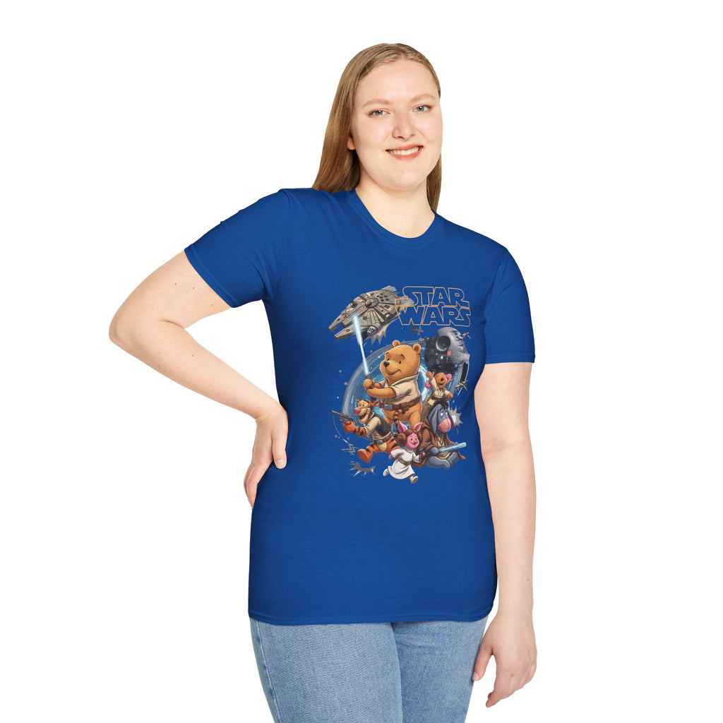 Winnie The Pooh Star Wars Tee — Retro Space Adventure Tee