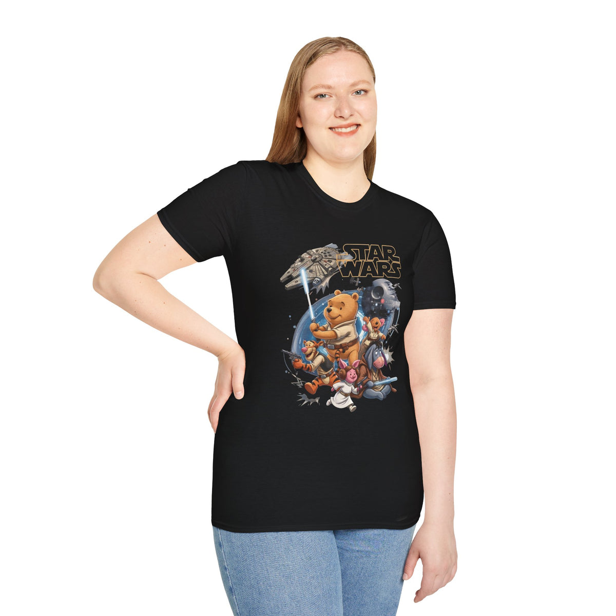 Winnie The Pooh Star Wars Tee — Retro Space Adventure Tee