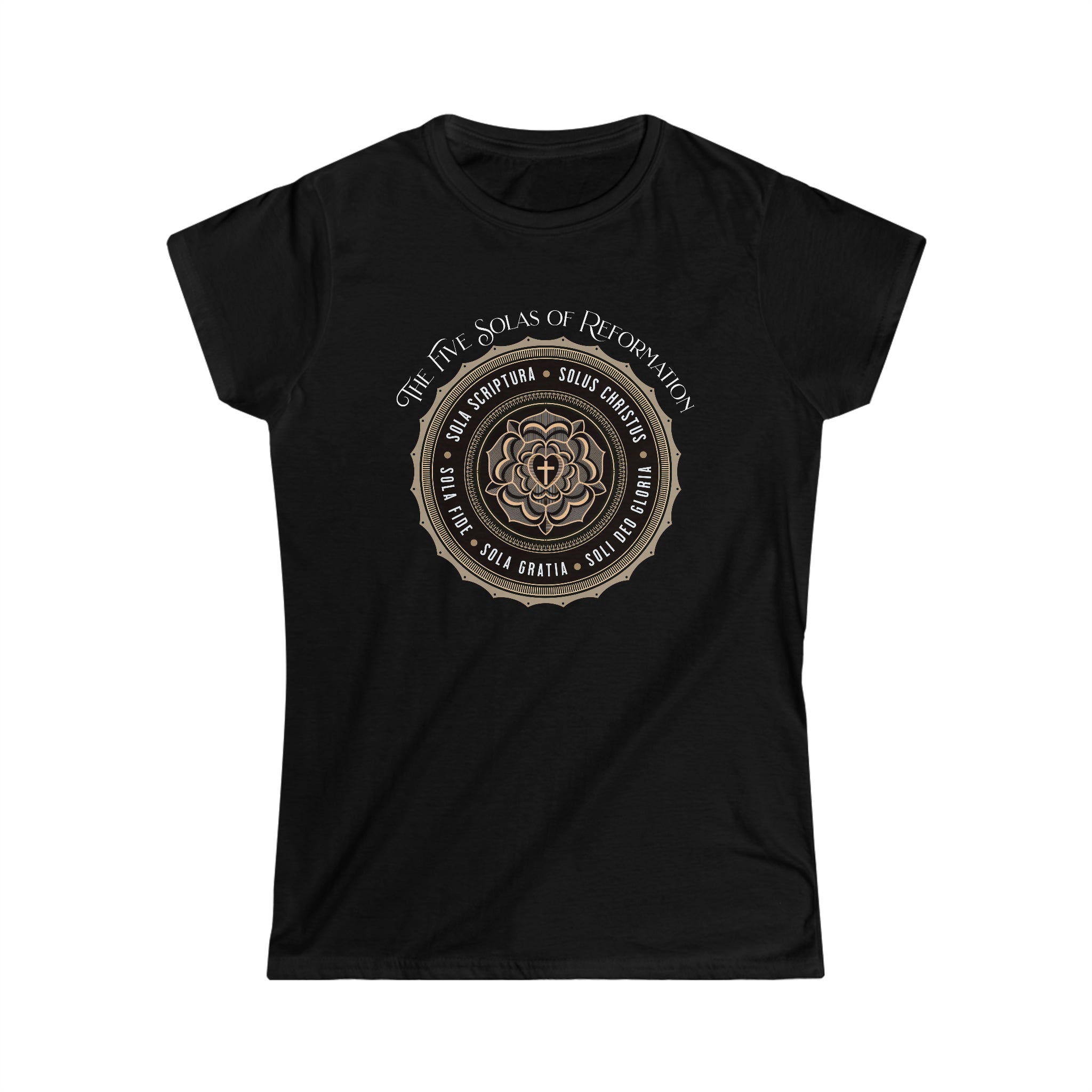 The 5 Solas - Women's Relaxed Fit Tee Calvinist Apparel™