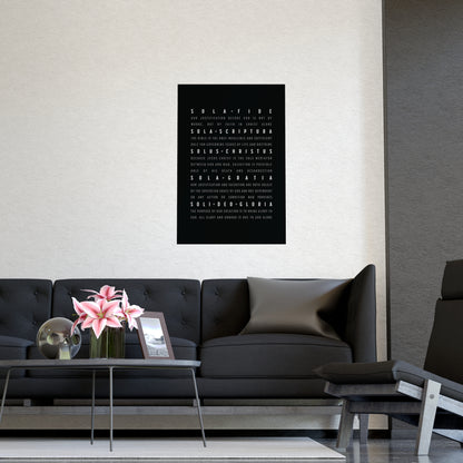 The Five Solas Poster