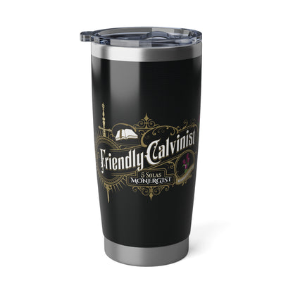 Friendly Calvinist - Lilac Tulips 20oz Tumbler Printify