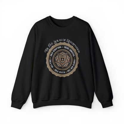 The 5 Solas - Crewneck Sweatshirt Calvinist Apparel™