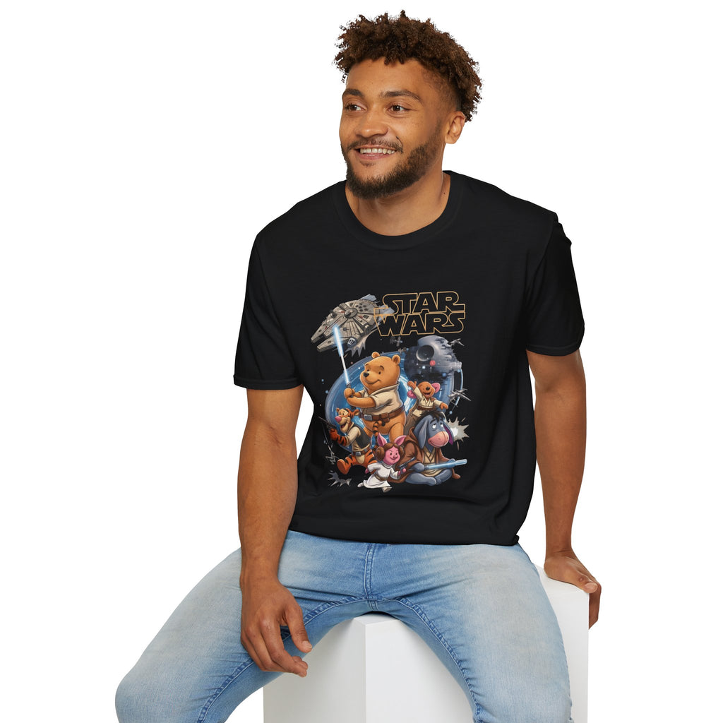 Winnie The Pooh Star Wars Tee — Retro Space Adventure Tee