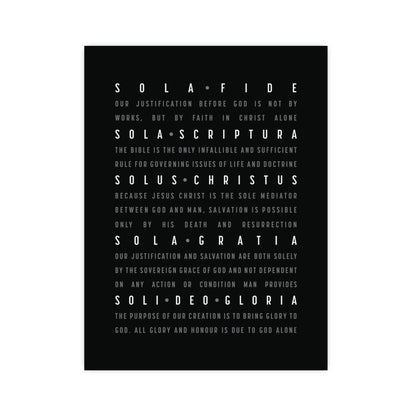The Five Solas Poster