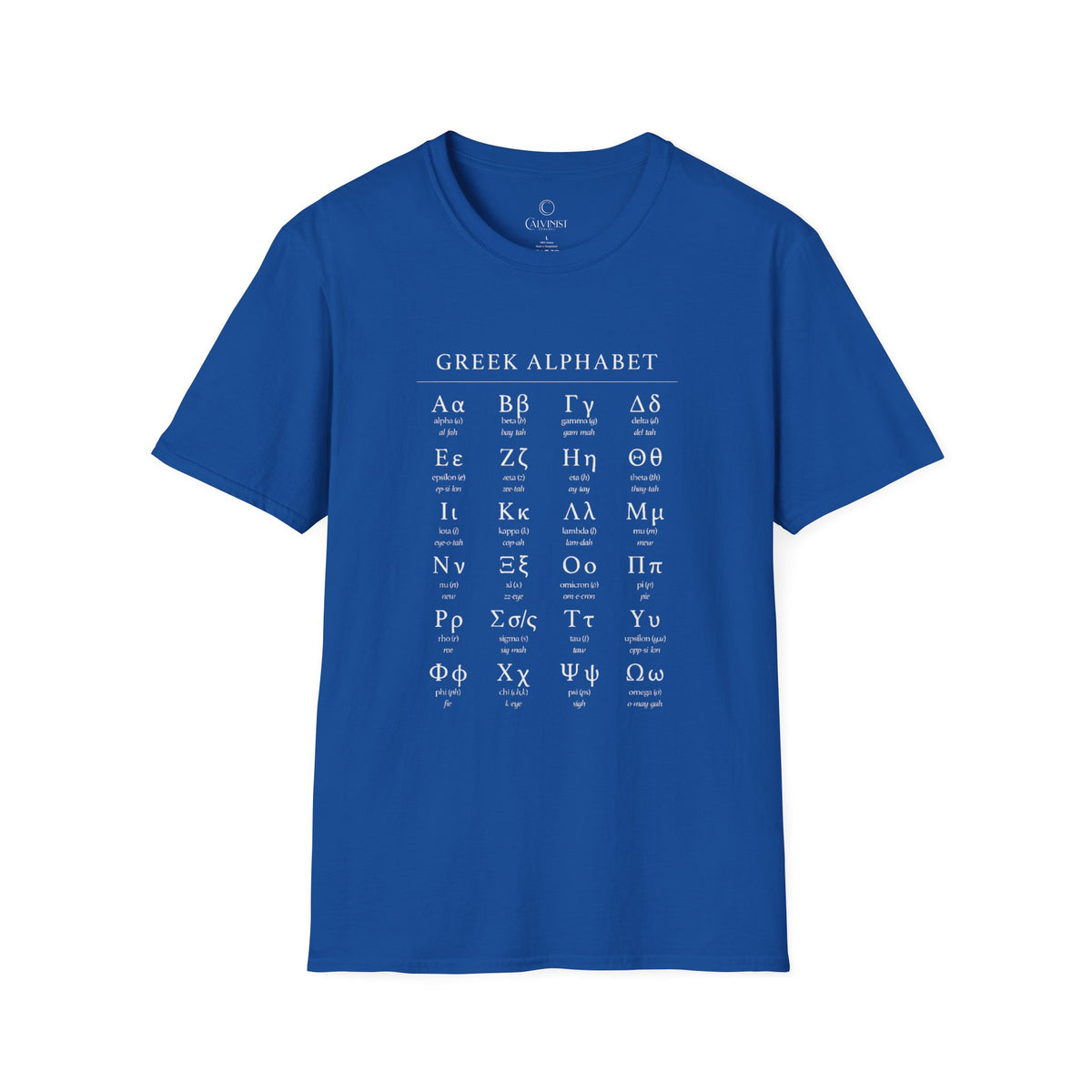 Greek Alphabet Unisex Softstyle T-Shirt - Perfect for Students and Scholars