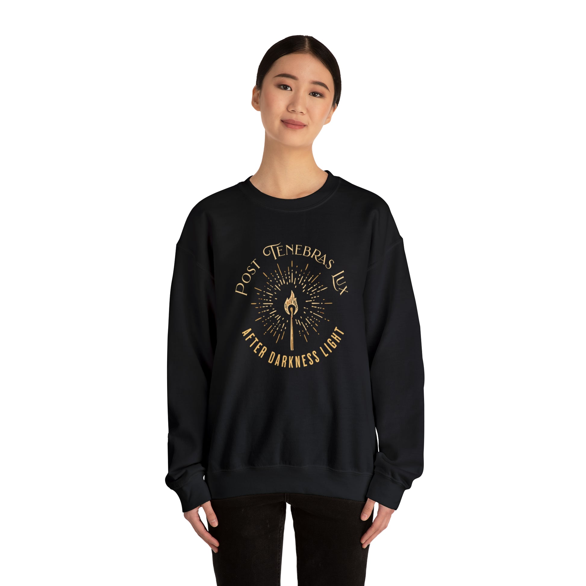 Post Tenebras Lux - Crewneck Sweatshirt Calvinist Apparel™