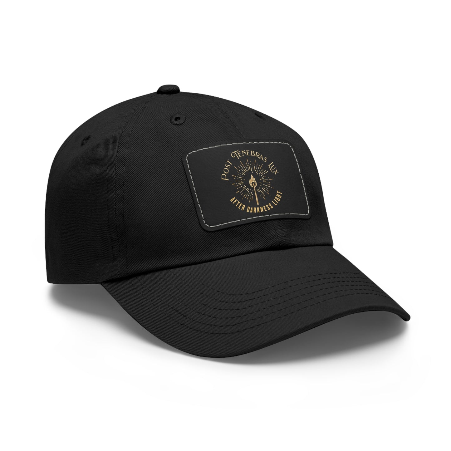 Post Tenebras Lux - Dad Hat with Leather Patch Calvinist Apparel™