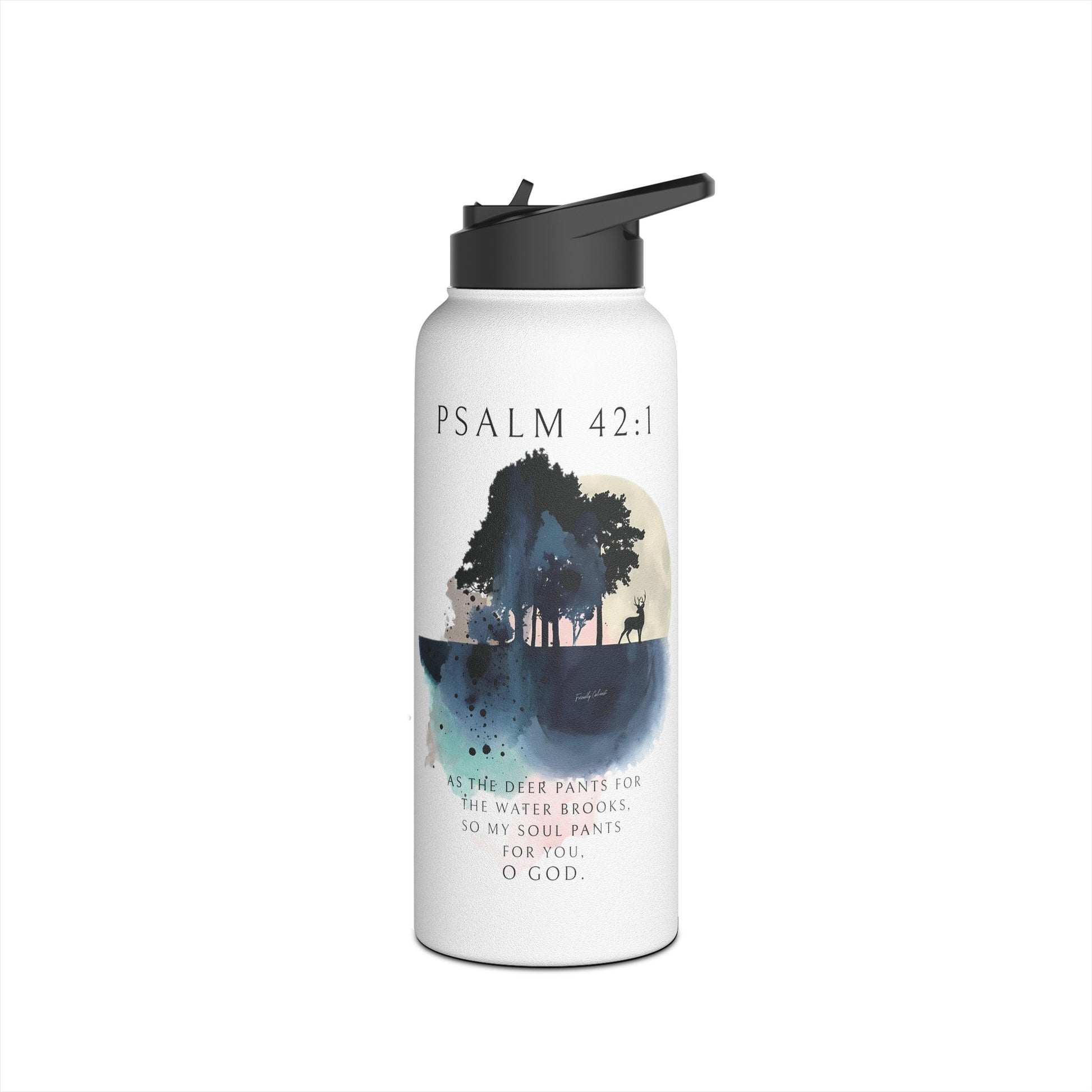 My Soul Thirsts For God - Stainless Steel Water Bottle Calvinist Apparel™