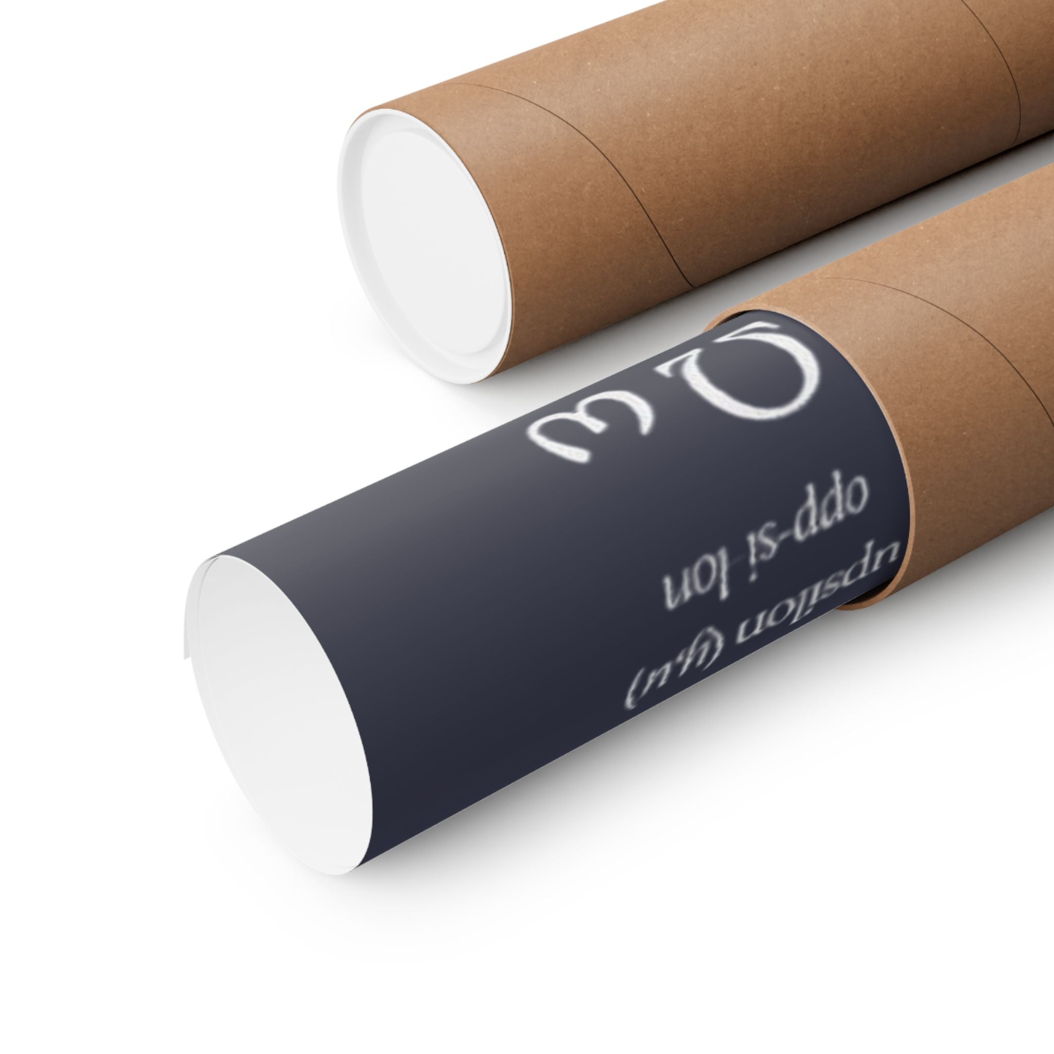 Greek Alphabet -  Dark Grey Matte Vertical Posters
