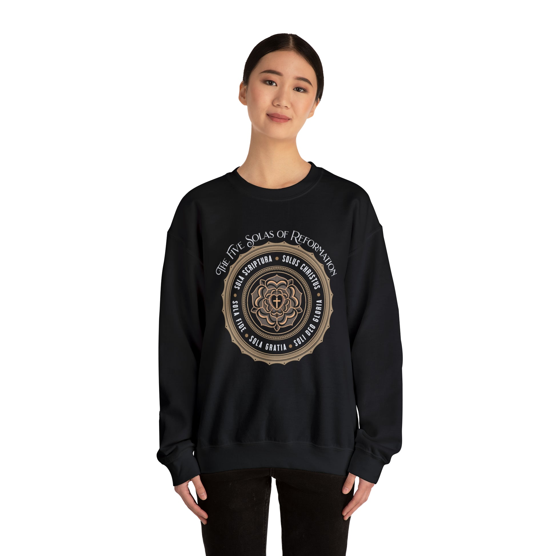 The 5 Solas - Crewneck Sweatshirt Calvinist Apparel™