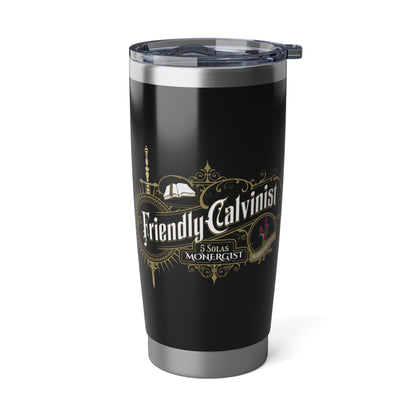 Friendly Calvinist - Lilac Tulips 20oz Tumbler Printify