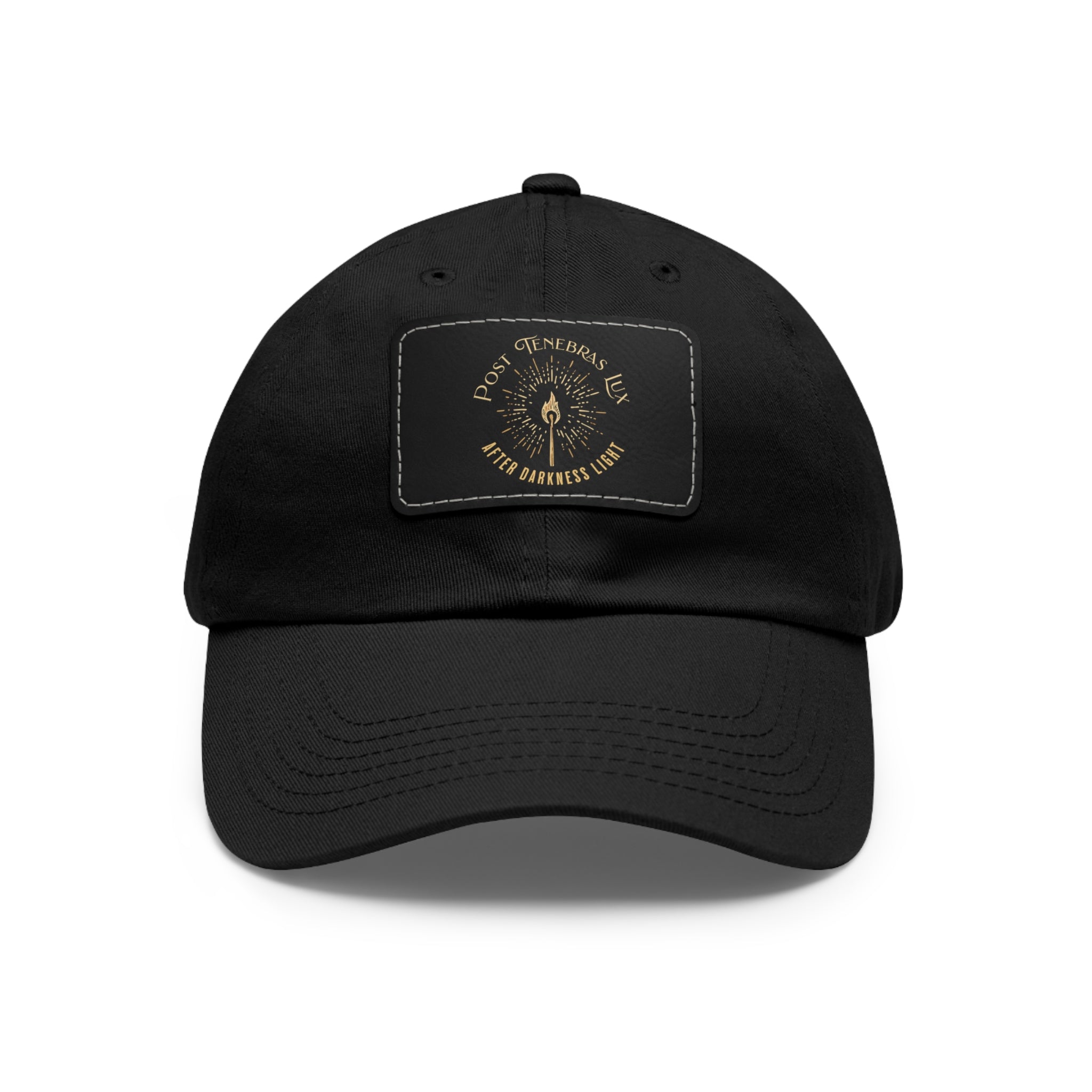 Post Tenebras Lux - Dad Hat with Leather Patch Calvinist Apparel™