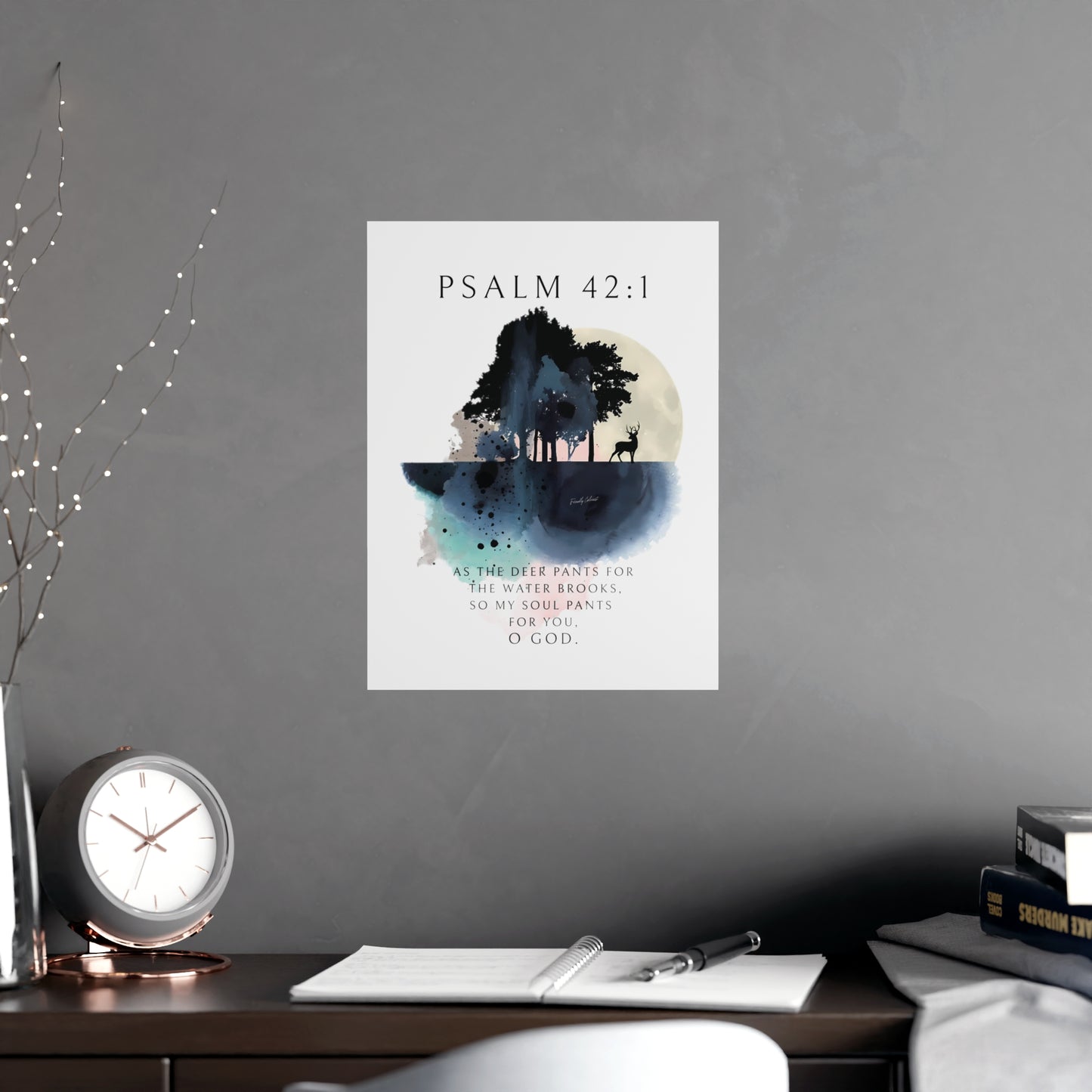 My Soul Thirsts For God - Vertical Matte Posters Printify