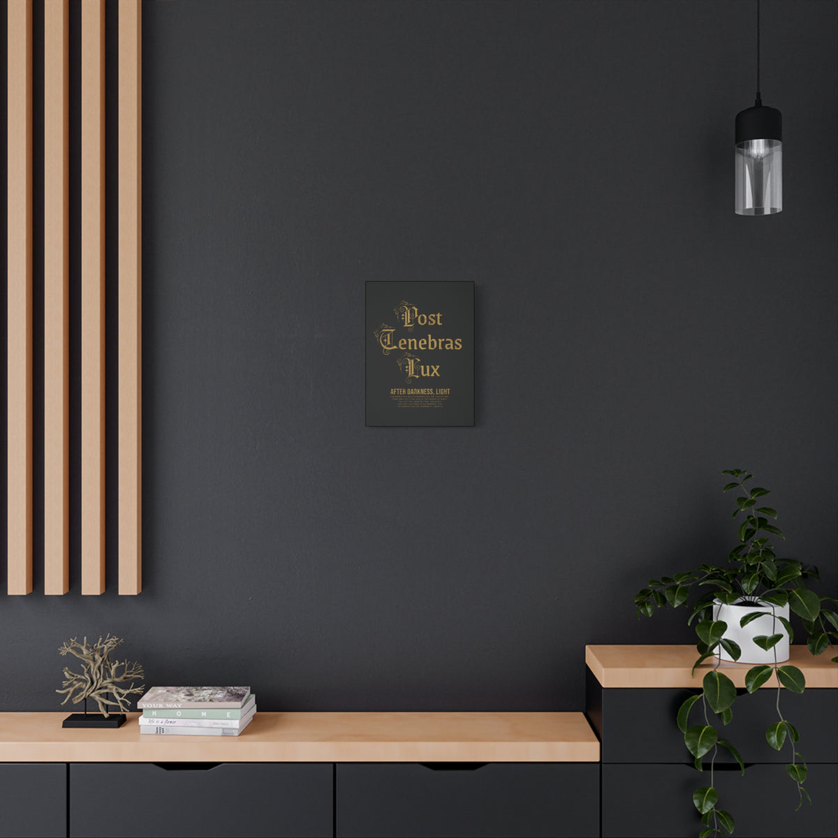 Post Tenebras Lux - Canvas Print