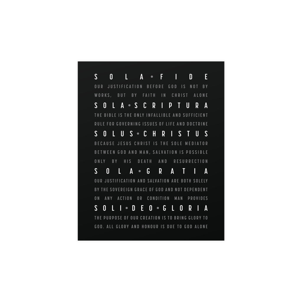 The Five Solas Poster