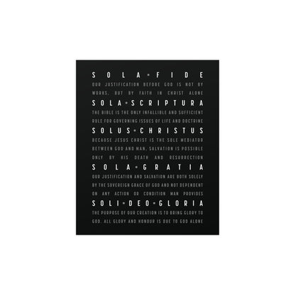The Five Solas Poster