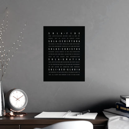 The Five Solas Poster