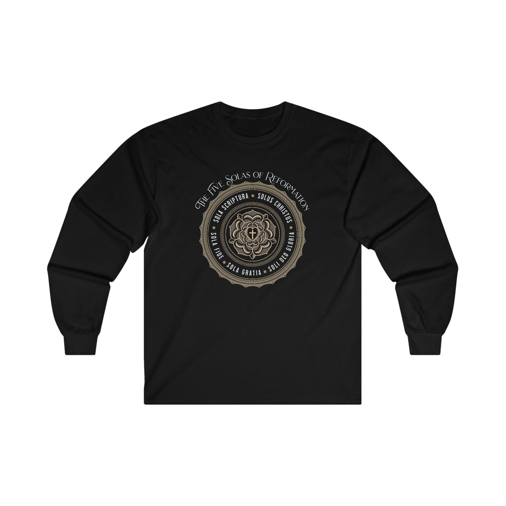 The 5 Solas - Long Sleeve Tee Calvinist Apparel™