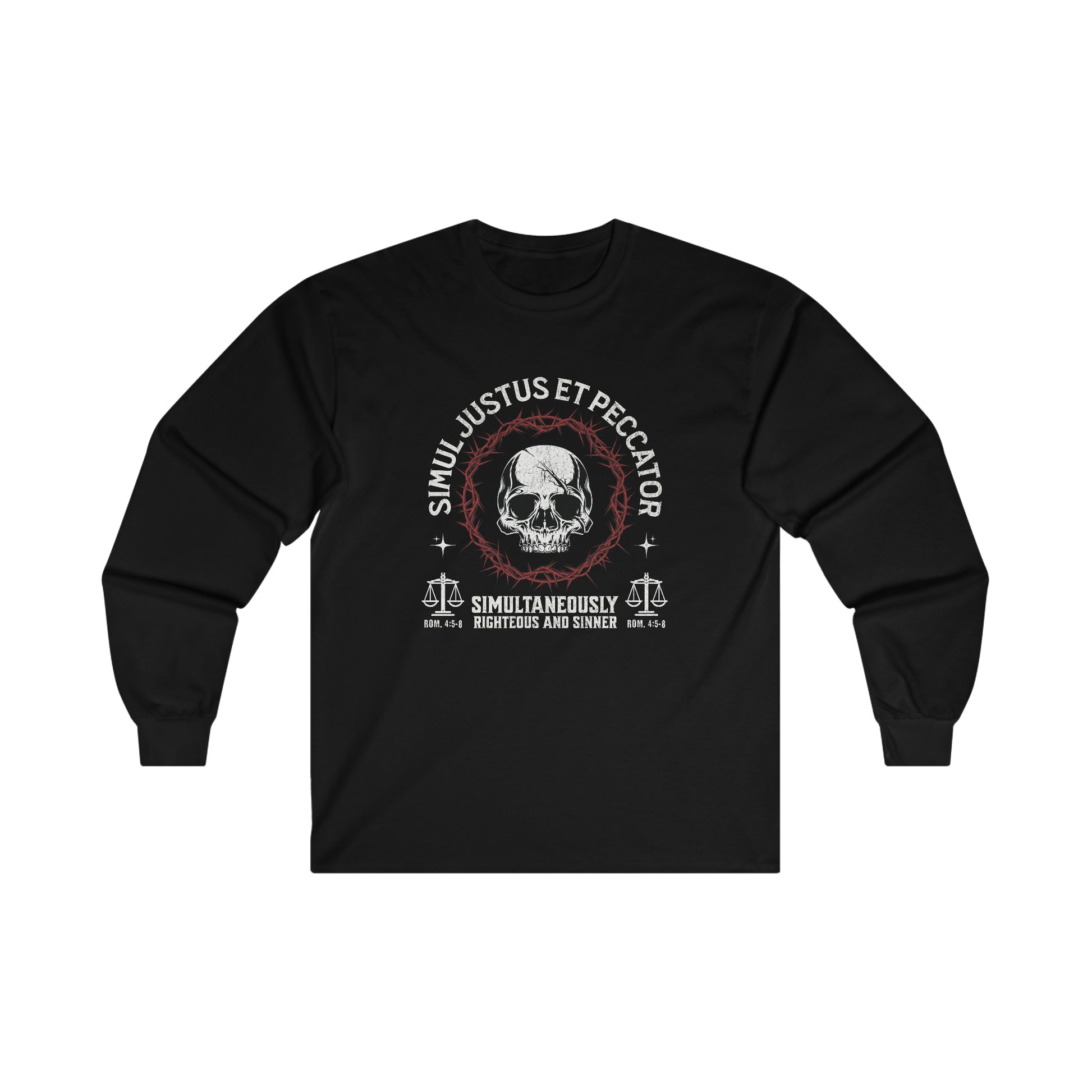 Simul Justus Et Peccator - Long Sleeve Tee Calvinist Apparel™