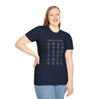 Greek Alphabet Unisex Softstyle T-Shirt - Perfect for Students and Scholars