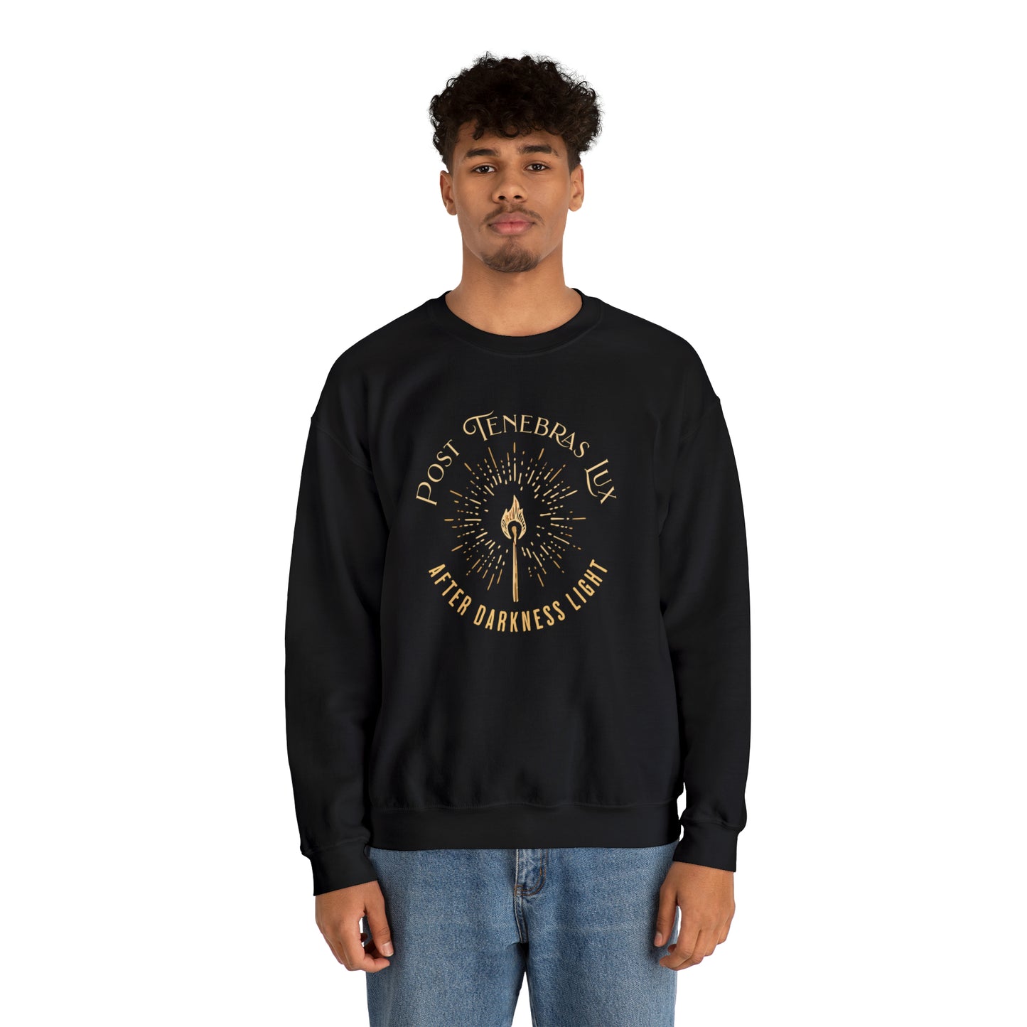 Post Tenebras Lux - Crewneck Sweatshirt Calvinist Apparel™