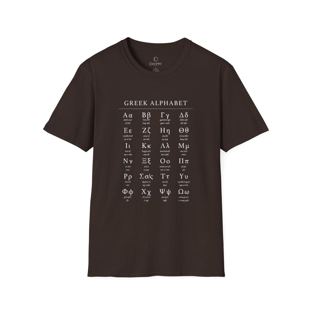 Greek Alphabet Unisex Softstyle T-Shirt - Perfect for Students and Scholars