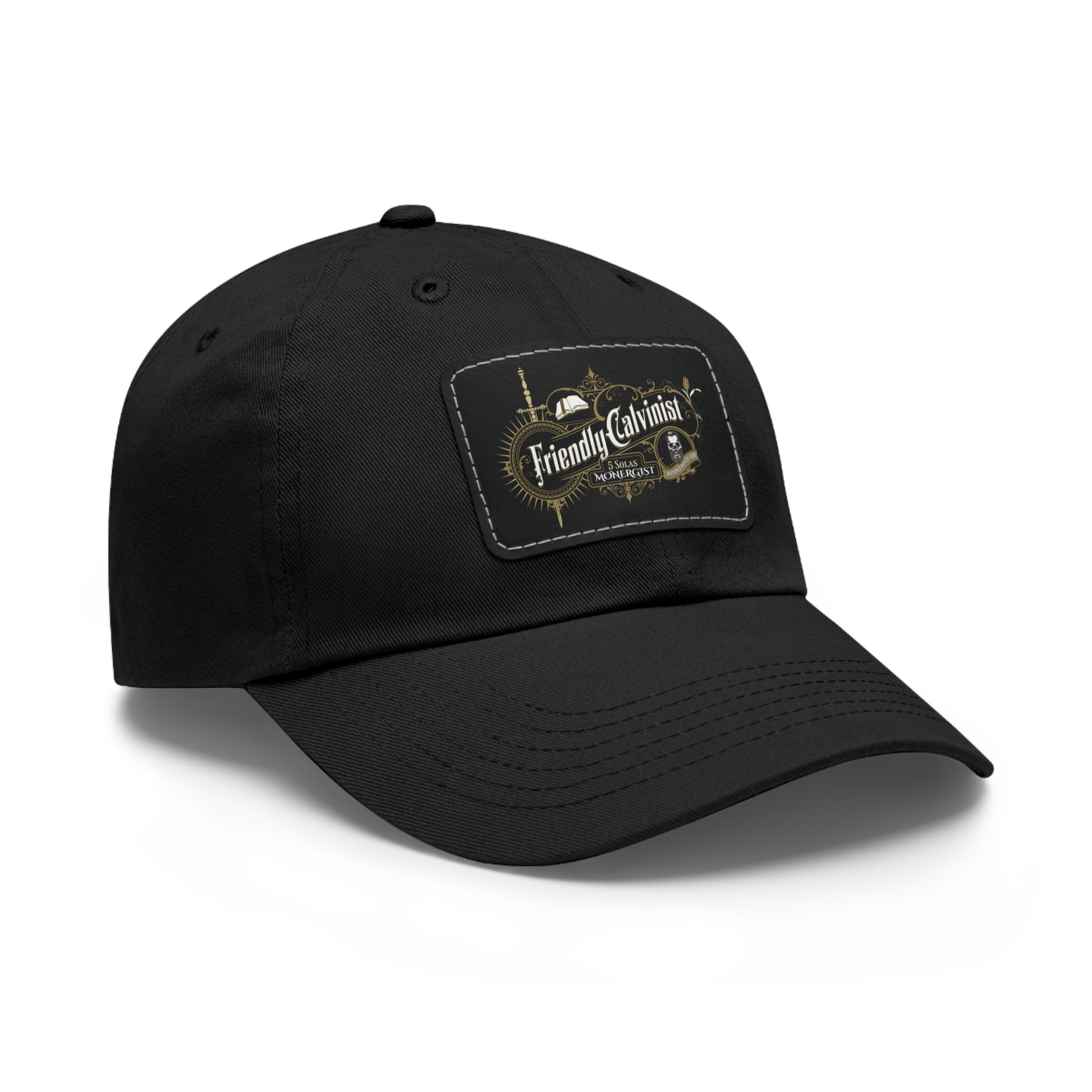 Friendly Calvinist Original - Dad Hat with Leather Patch Calvinist Apparel™